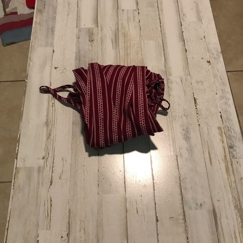 Long wide pants romper